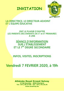 invitation soirée INFO 2020